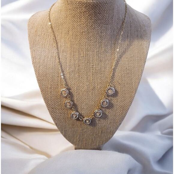 Gold Tone Coin Necklace - Picture 1 of 3